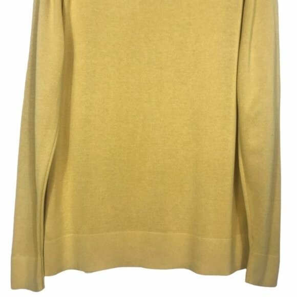 Old Navy Fine Knit Mock Neck Sweater Yellow Large - Picture 6 of 10